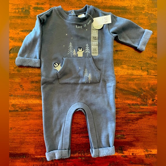 Baby Cozy Sherpa Lined One-Piece - Picture 1 of 4